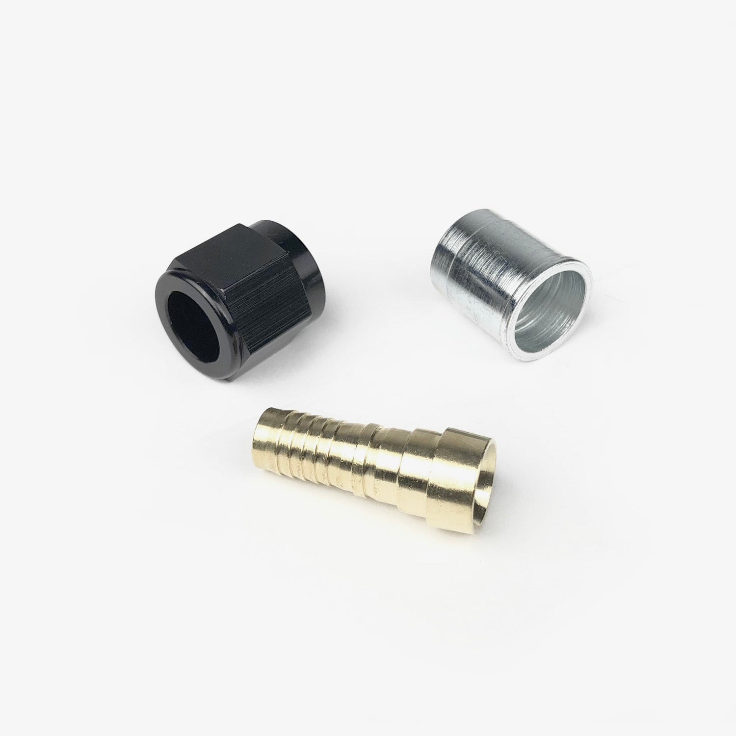 3AN Crimp Collar, Hose Insert & Swivel Nut