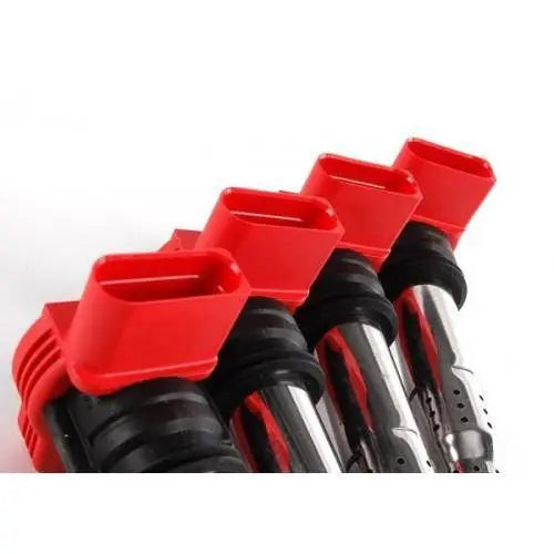 NGK Audi R8 'RED' Coil Packs U5014 + BKR7EIX Spark Plugs (SET OF 4) VW AUDI 2.0TFSI 1.8T
