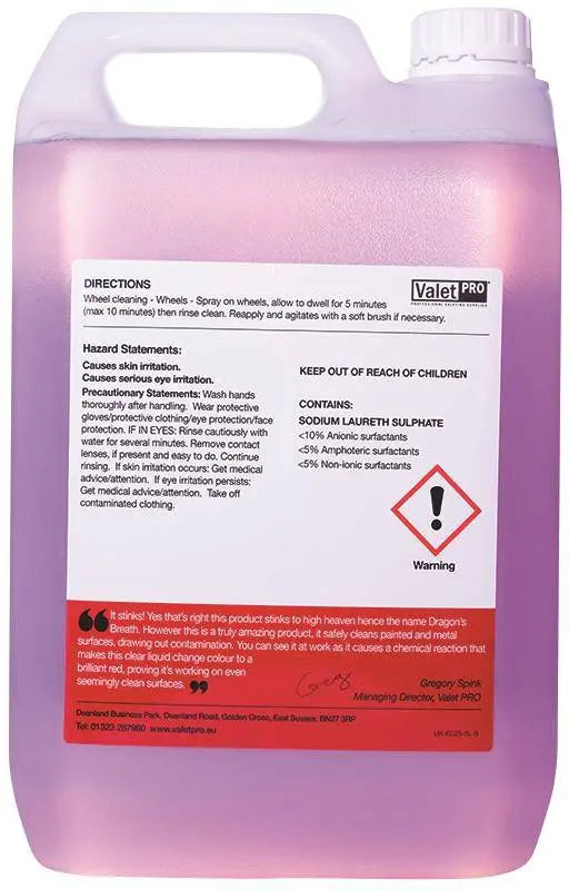 ValetPro Dragon's Breath pH Neutral Wheel Cleaner 500ml