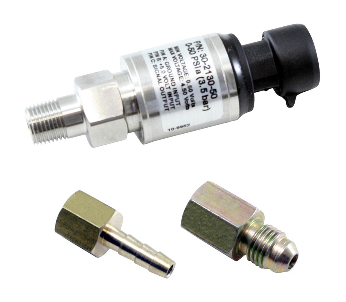 AEM 100 PSIa Or 7 Bar Stainless Sensor Kit Stainless Steel Sensor Body 1/8" NPT