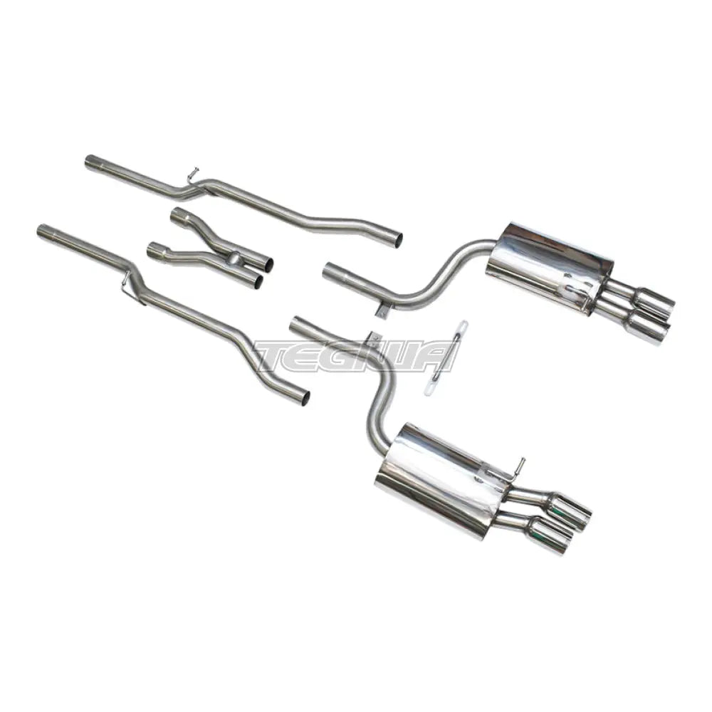 Milltek Audi S4 4.2 V8 quattro B7 Saloon/Sedan Avant & Cabriolet 2004-2009 Cat-back Exhaust - Non Resonated