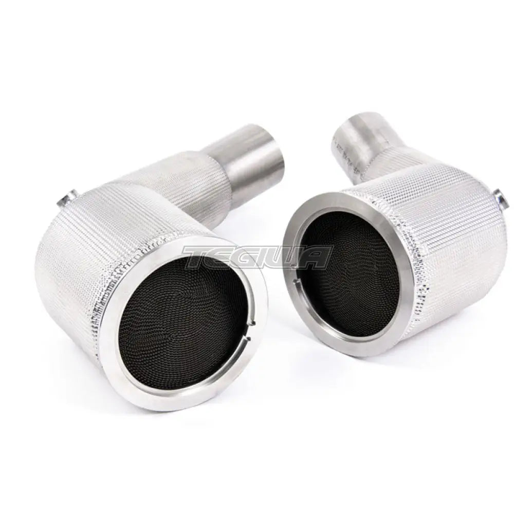 Milltek Audi S8 D5 4.0 TFSI V8 Saloon / Sedan (OPF/GPF UK/Euro Models) 2020-2023 Large Bore Exhaust Downpipes and Hi-Flow Sports Cats Exhaust - Milltek Fitment