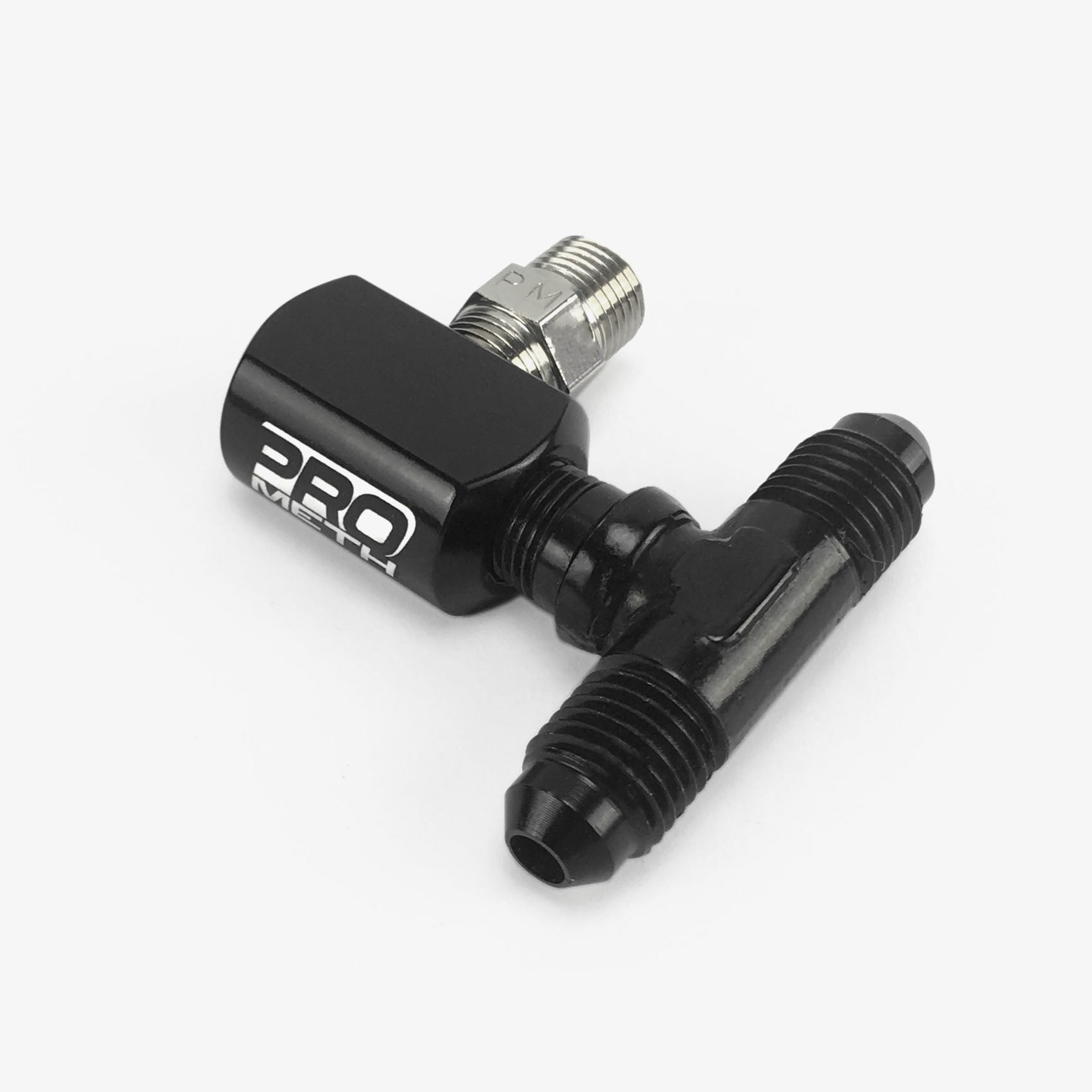 NPT Elbow Nozzle Holder With 4AN Tee Fitting