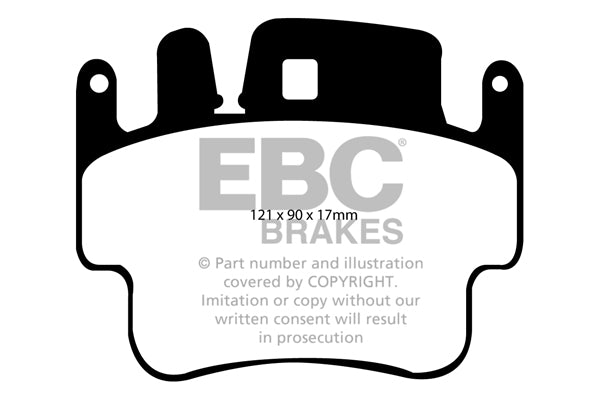 EBC Porsche Wiesmann Yellowstuff Street and Track Front & Rear Brake Pads - Brembo Caliper (Inc. 911 Carrera, 911 Carrera 4S, 986 Boxster & 987 Cayman)