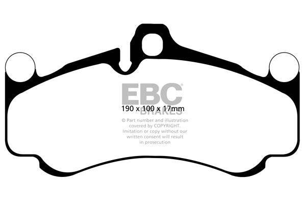 EBC BMW F10 F11 Redstuff Sport Front Brake Pads - ATE Caliper (Inc. 520i, 525i, 528i & 530i)