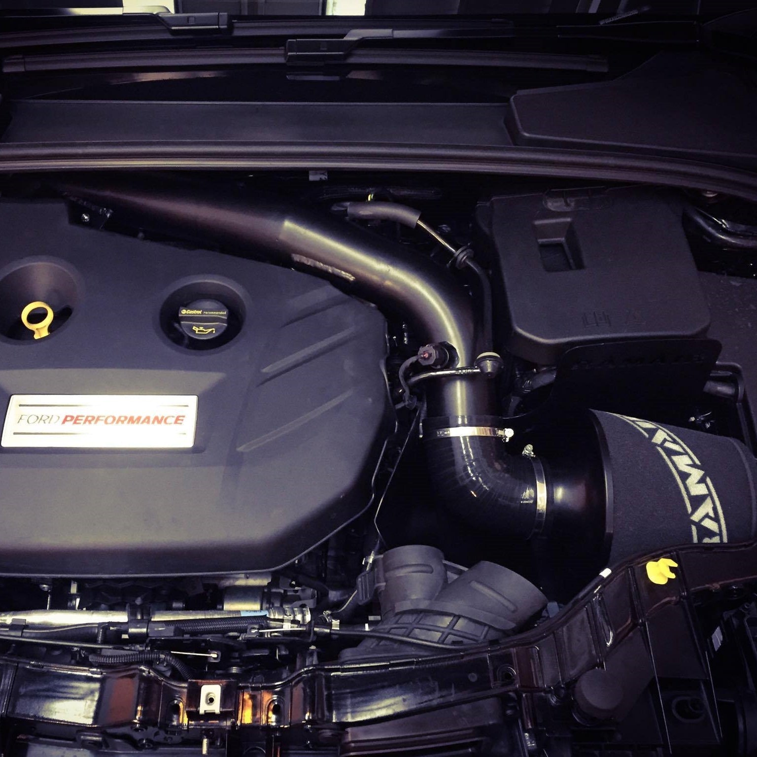 Ford Focus RS MK3 2.3 Ecoboost – Cone Foam Air Filter Heat Shield & Hard Pipe Induction Kit