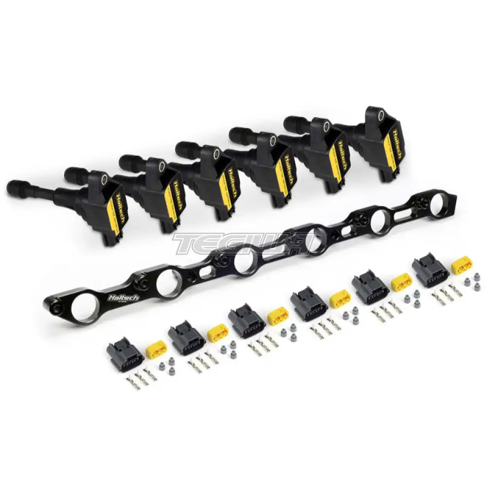 Haltech R35 Coil Bracket Kit for Toyota JZ Includes Bracket Coils Connectors