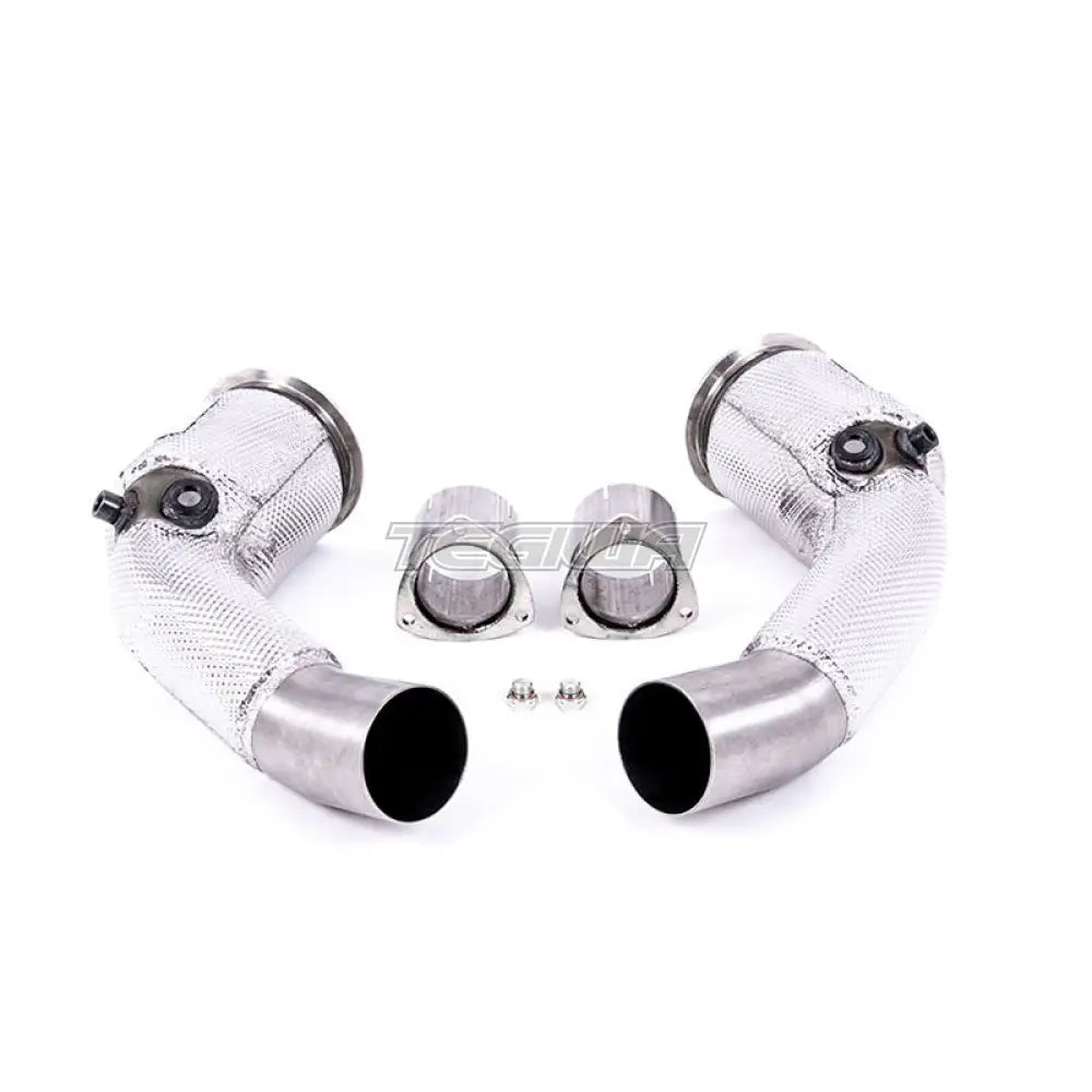 Milltek Audi RS7 C8 4.0 V8 bi-turbo (Non OPF/GPF US/ROW Models) 2019-2023 Large-bore Exhaust Downpipes and Cat Bypass Exhaust Pipes Exhaust - Fits OE System