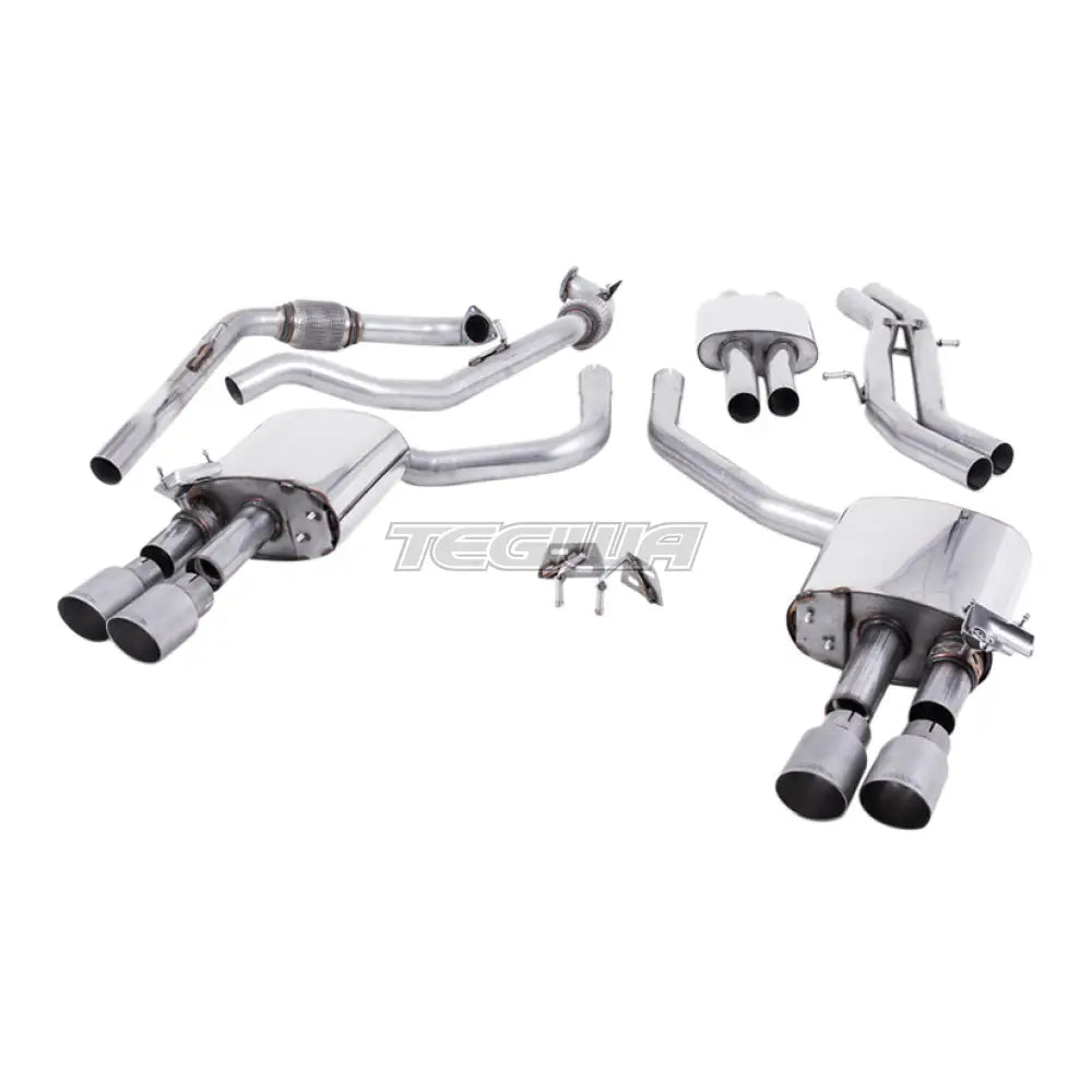 Milltek Audi S4 3.0 Turbo V6 B9 - Saloon/Sedan & Avant (Non Sport Diff Models) 2016-2023 Cat-back Exhaust