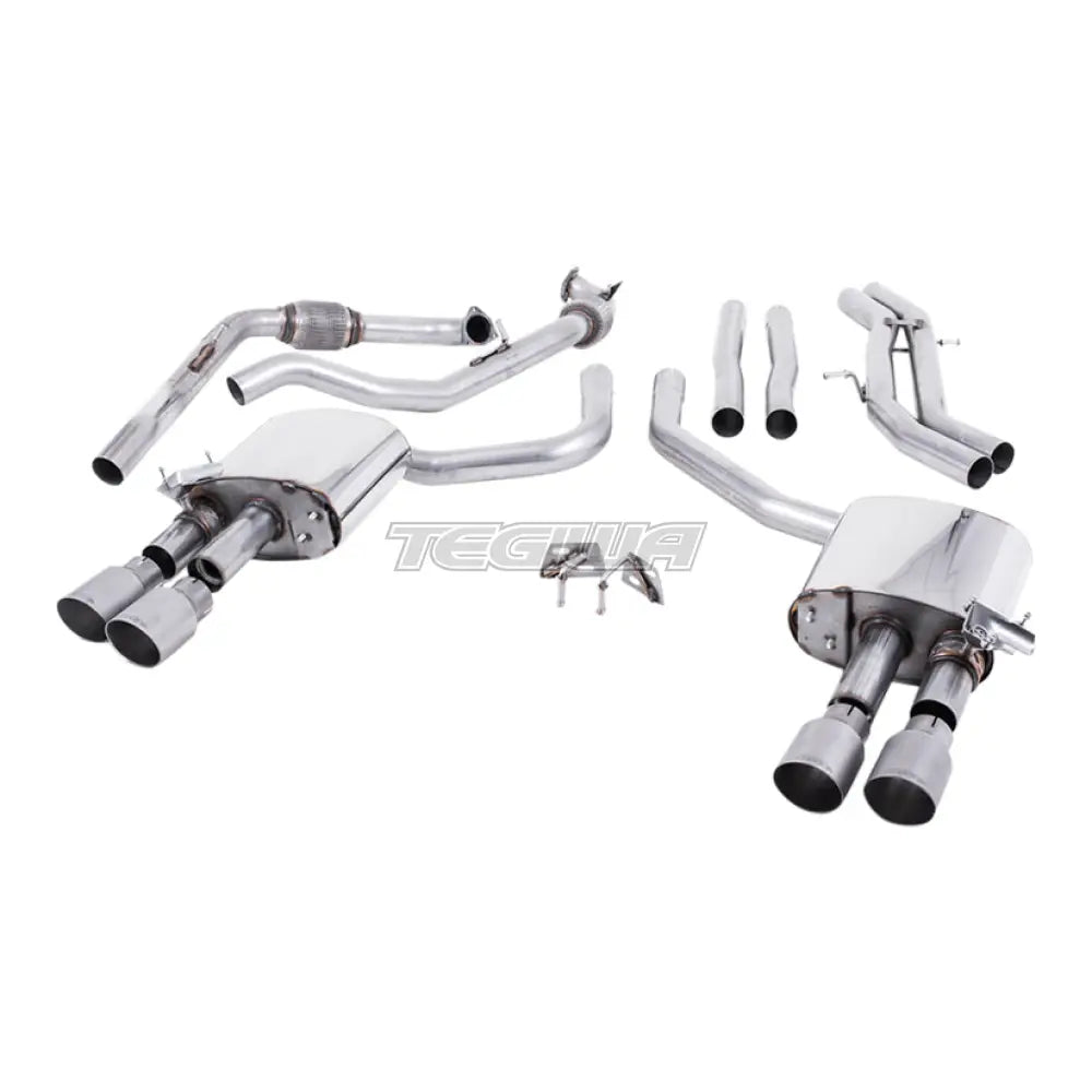 Milltek Audi S4 3.0 Turbo V6 B9 - Saloon/Sedan & Avant (Non Sport Diff Models) 2016-2023 Cat-back Exhaust