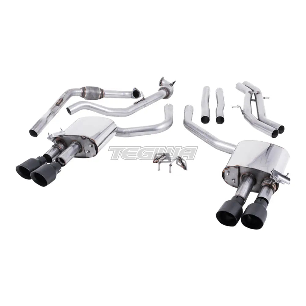 Milltek Audi S4 3.0 Turbo V6 B9 - Saloon/Sedan & Avant (Sport Diff Models Only & Without Brace Bars) 2016-2023 Cat-back Exhaust