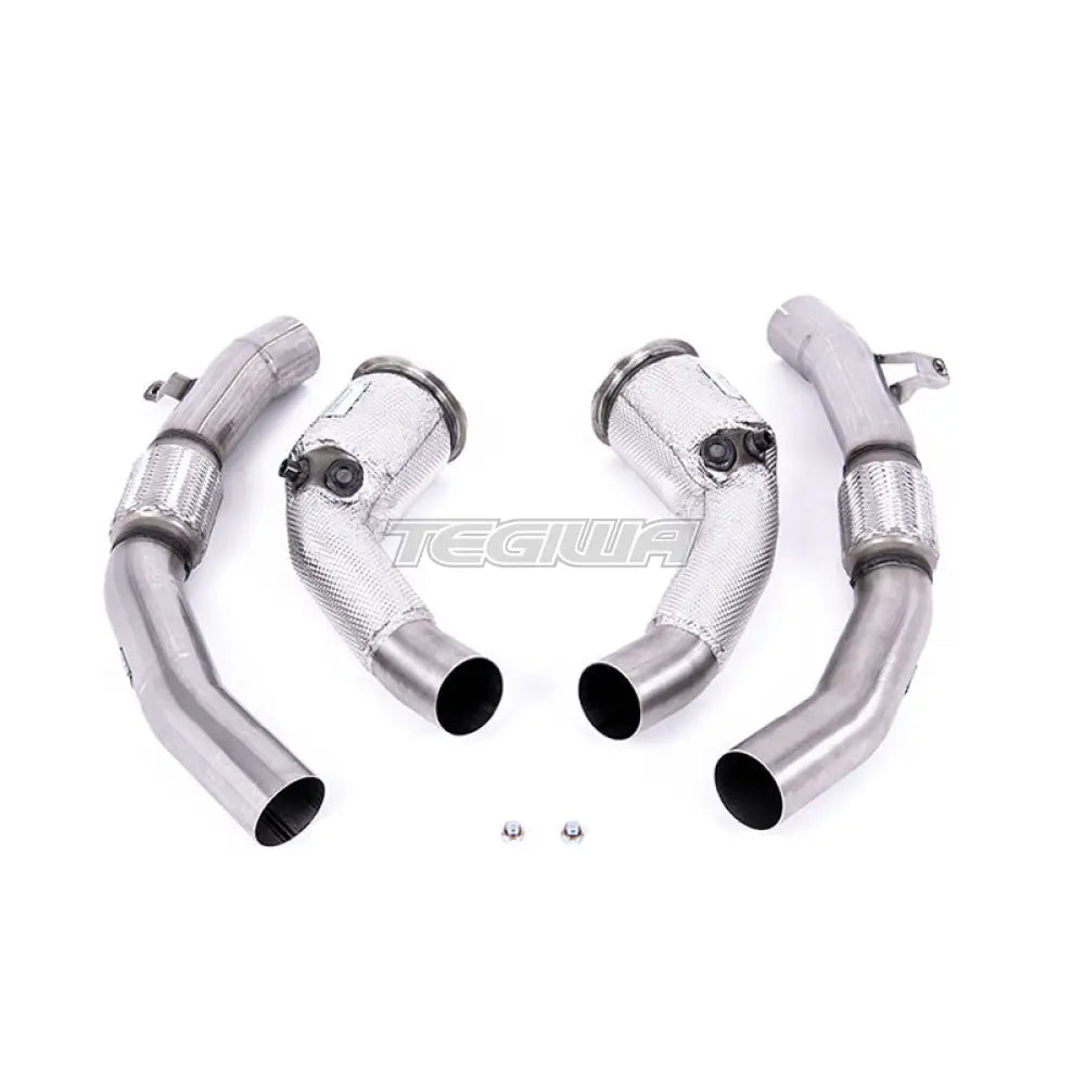 Milltek Audi S8 D5 4.0 TFSI V8 Saloon / Sedan (Non OPF/GPF US/ROW Models) 2020-2023 Large-bore Exhaust Downpipes and Cat Bypass Exhaust Pipes Exhaust - Milltek Fitment - SSXAU907