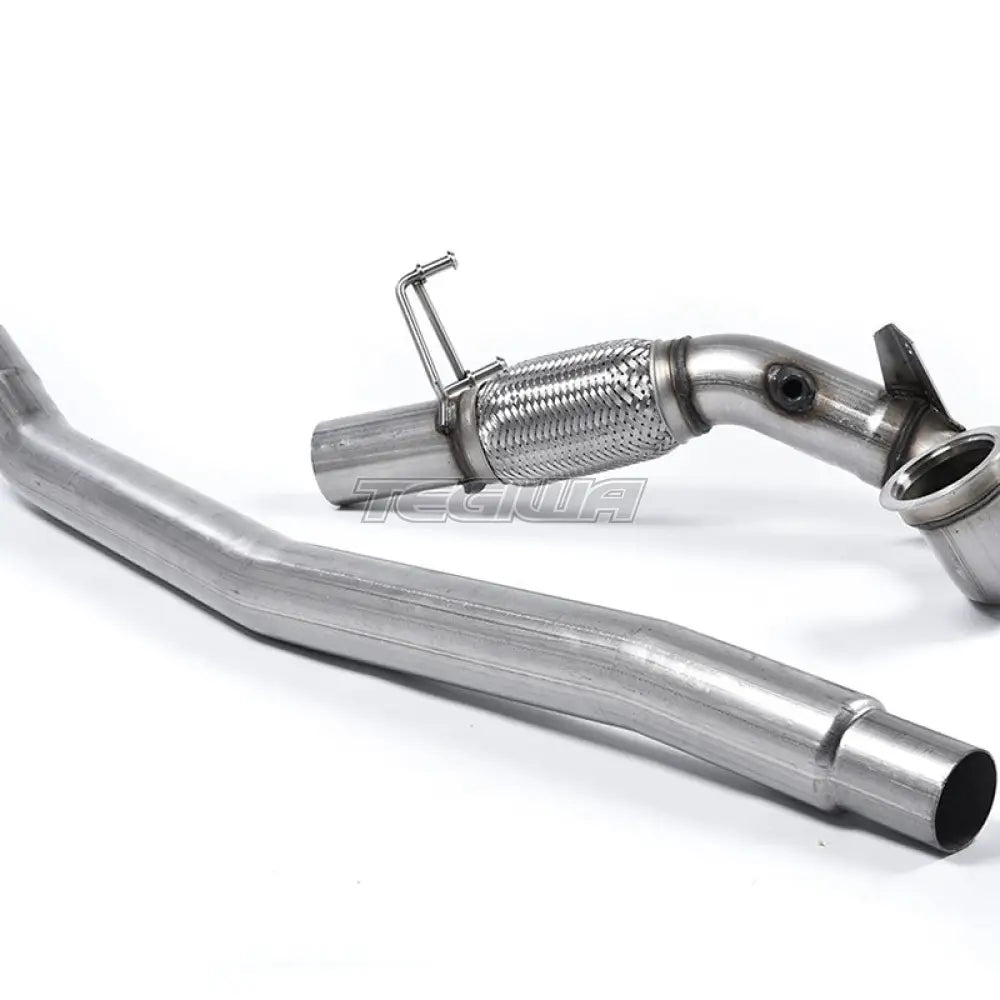 Milltek Volkswagen Golf MK7.5 GTi (Non Performance Pack Models & Non-GPF Equipped Models Only) 2017-2018 Large-bore Downpipe and De-cat Exhaust - Fits with OE System - Clearance