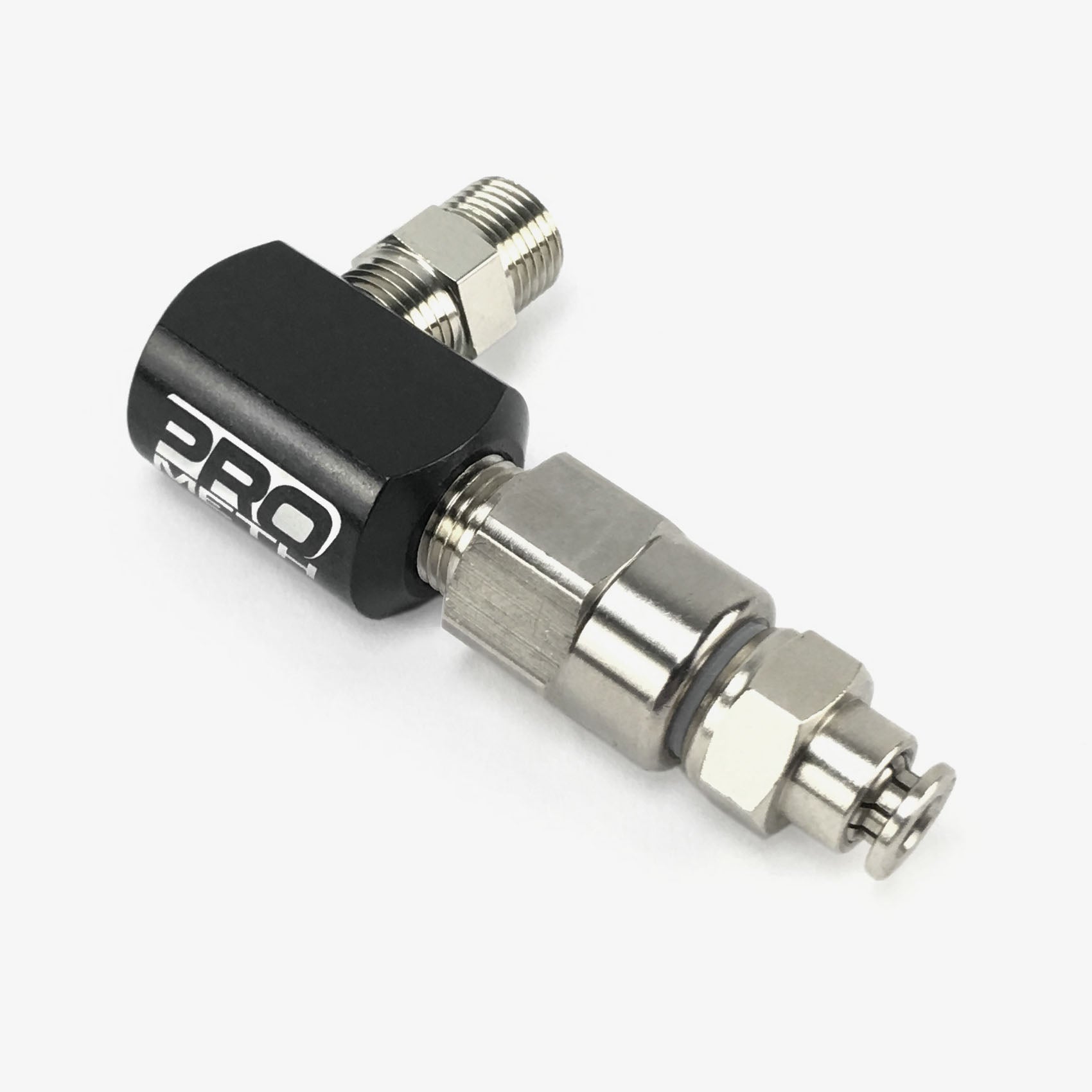 NPT Elbow Nozzle Holder With Check Valve & 5/32" Push Fitting