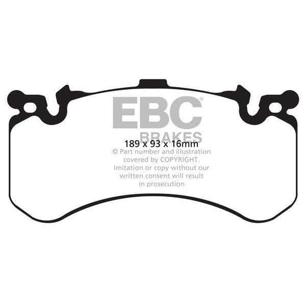 EBC Audi D4 C7 Orangestuff Race Front Brake Pads - Brembo Caliper (A8, S6, S7 & RS7)