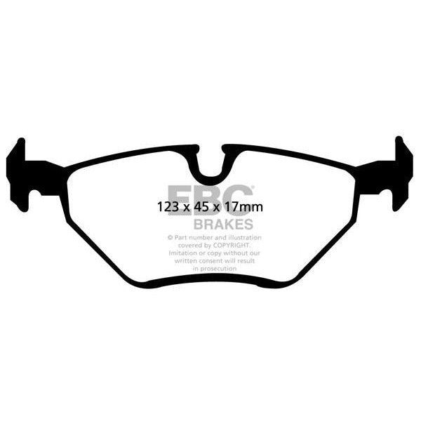 EBC BMW E46 E85 Bluestuff NDX Trackday Rear Brake Pads - ATE Caliper (Inc. 316i, 318i, 320i & Z4)