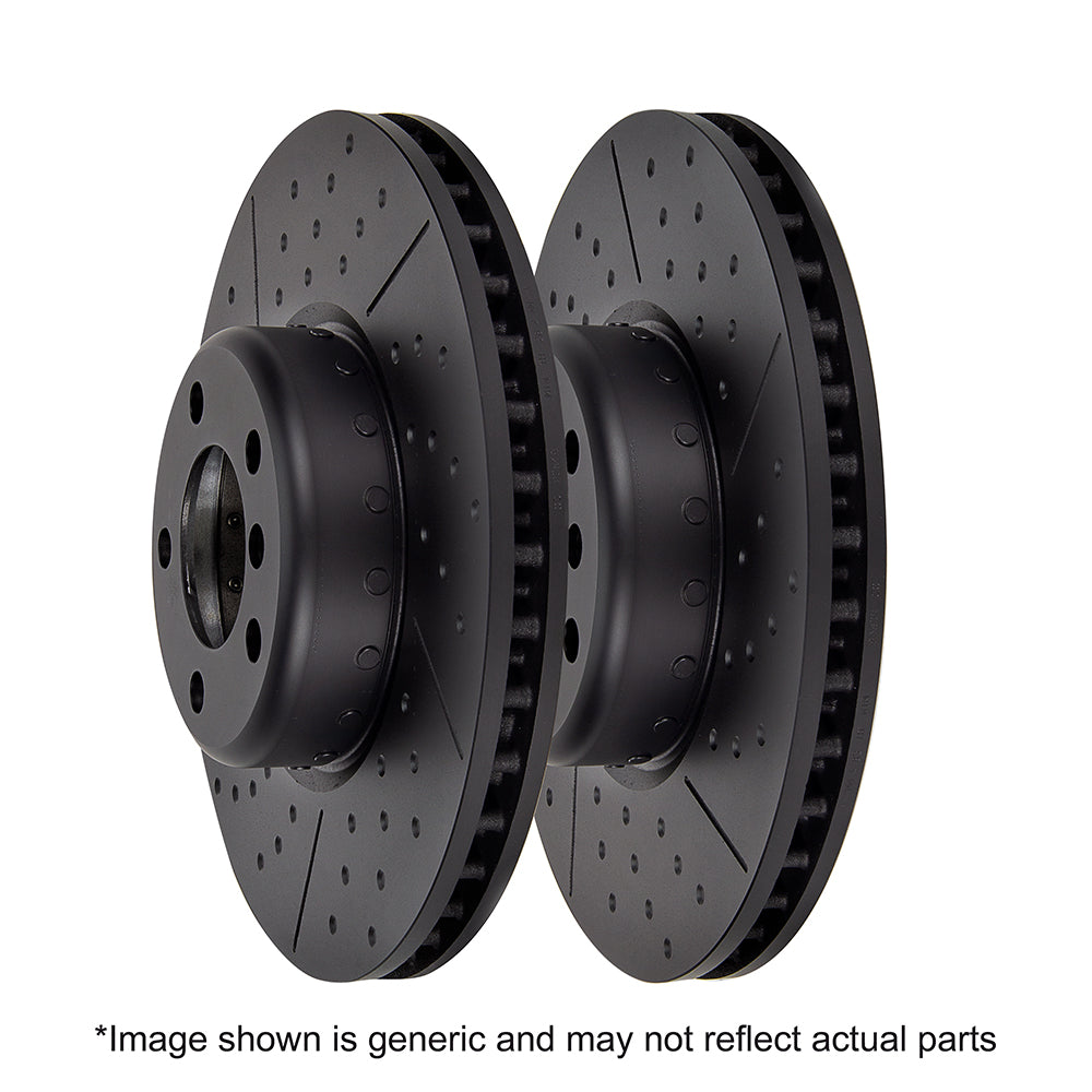 EBC BMW F20 F21 2-Piece Riveted GD Slotted & Dimple Rear Brake Discs (M135i, M140i, M235i & M240i)