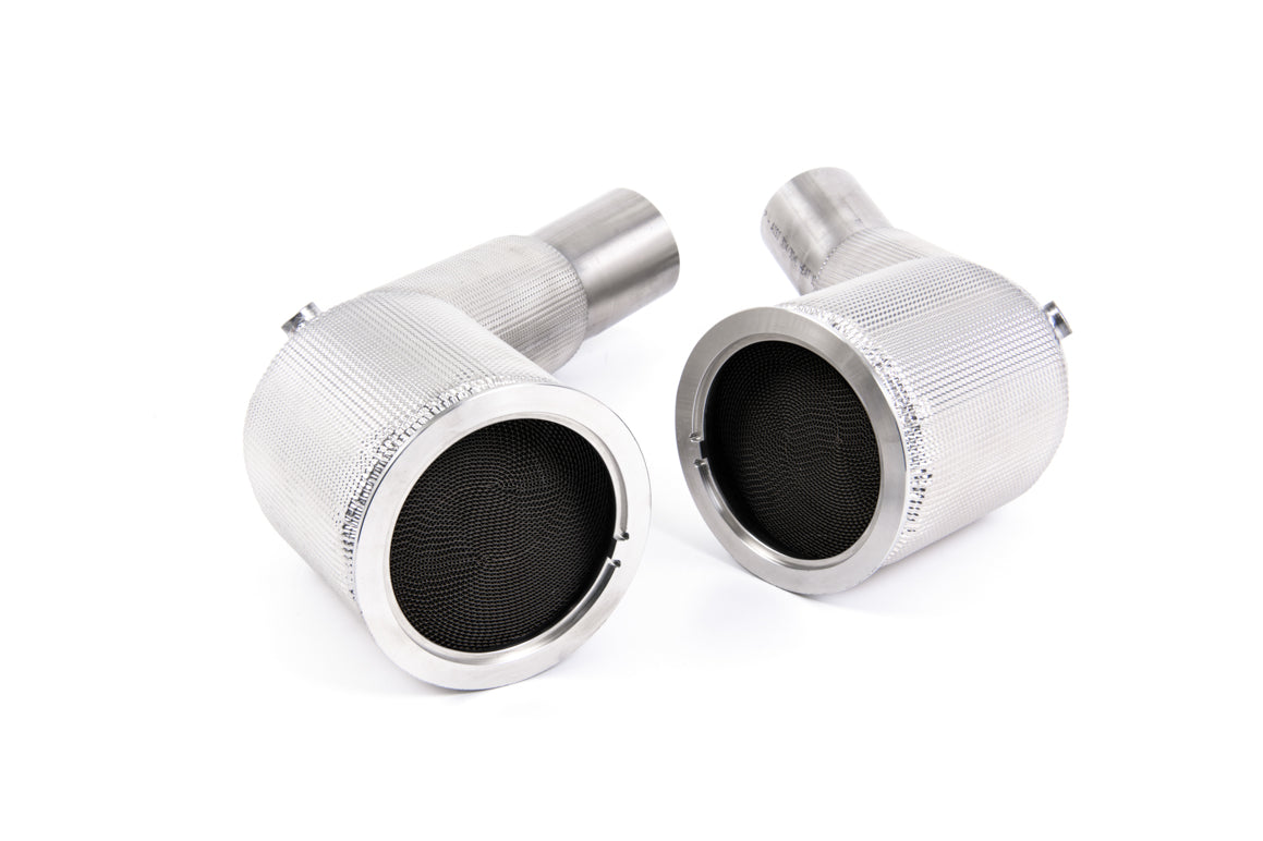 MILLTEK SPORT LARGE BORE DOWNPIPES WITH SPORTS CATS AUDI RSQ8